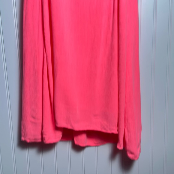 Lilly Pulitzer Sleeveless Rachelle Swing Dress Crochet Metallic in Sun Ray Pink - Picture 9 of 11